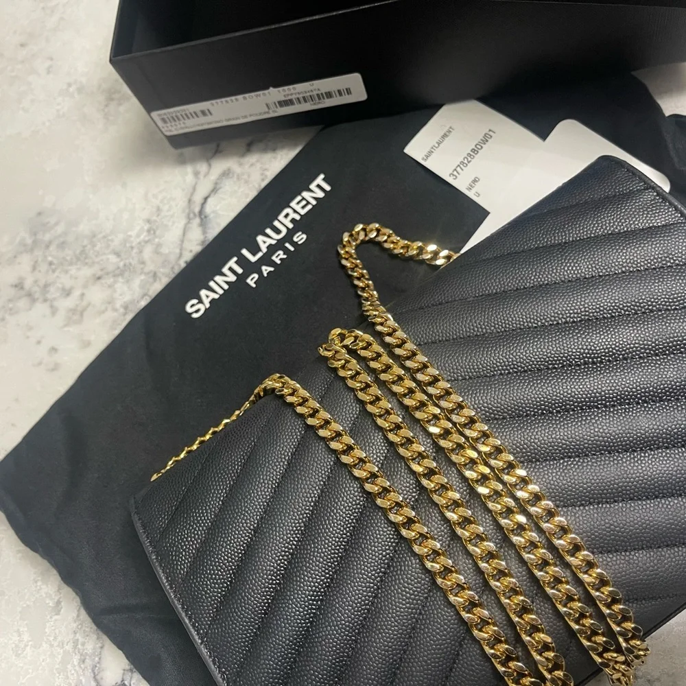 Authentic YSL Monogram Wallet on Chain - Picture 5 of 5